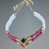 Ras du cou BALI ROYAL en RUBIS ROUGE